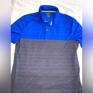 FOUNDRY Supply Co Sz XLT polo shirt, electric blue and dark gray